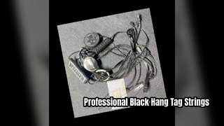 Professional Black Hang Tag Strings for Clothing Labels