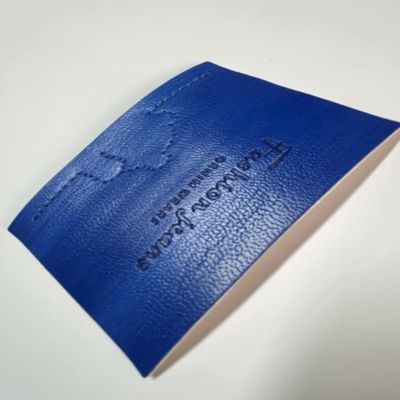 Ετικέτα με δερμάτινη ετικέτα για τσάντες μπλε τζιν