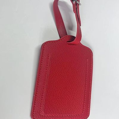 Κόκκινη τσάντα για την κατασκευή αξεσουάρ δερμάτινη ετικέτα εξατομικευμένη