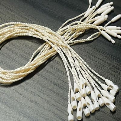 OEM χονδρικά πλεγμένα νάιλον κλειδαριού υφάσματα ετικέτες δέσμευσης μπεζ