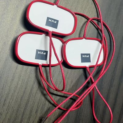 500Pcs πλεγμένες κρεμασμένες ετικέτες Snap Lock Νάιλον πλαστικές τιμές ετικέτες