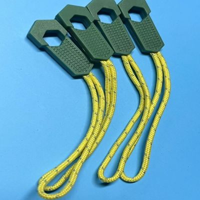500Pcs πλαστικό σιλικόνη jumpsuit φερμουάρ βοηθός νάιλον φερμουάρ τραβήχτης για ρούχα ενδυμάτων