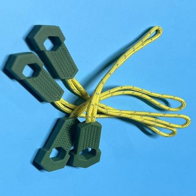 500Pcs πλαστικό σιλικόνη jumpsuit φερμουάρ βοηθός νάιλον φερμουάρ τραβήχτης για ρούχα ενδυμάτων