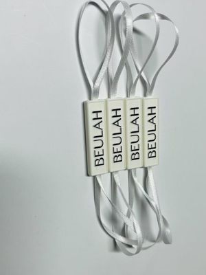 Ετικέτα με ανάγλυφο λογότυπο Snap Lock Pin Loop Plastic Fastener Hang Tag With String