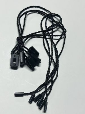 OEM Τσάντες αποσκευών Κρεμάστε Ετικέτα Κλειδί Στραχίο Ετικέτα τιμής Σφραγιστικά Μαύρο