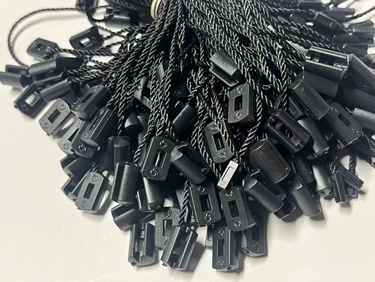 OEM Τσάντες αποσκευών Κρεμάστε Ετικέτα Κλειδί Στραχίο Ετικέτα τιμής Σφραγιστικά Μαύρο