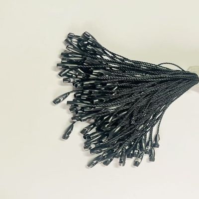 Προσαρμοσμένο Plain Swing Black Hang Tag String Cord για λιανικό εμπόριο