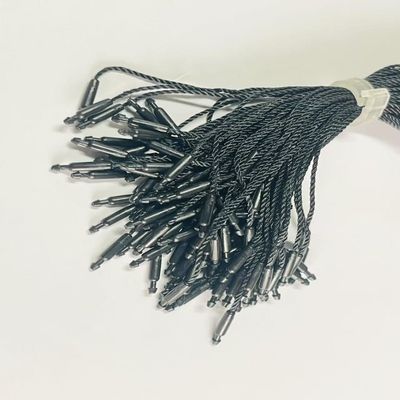 Προσαρμοσμένο Plain Swing Black Hang Tag String Cord για λιανικό εμπόριο