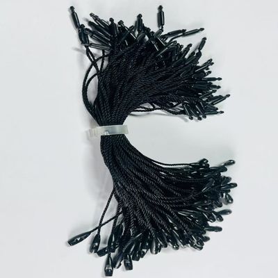 Προσαρμοσμένο Plain Swing Black Hang Tag String Cord για λιανικό εμπόριο