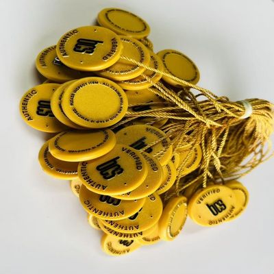 10 ίντσες κίτρινη πλαστική ετικέτα δέσμευση βρόχο κλειδαριού καρφίτσες ετικέτα για ρούχα
