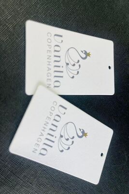 Fits Most Standard Tags Custom Clothing Hang Tags Clear Perfect for Apparel Manufacturers Clothing Retailers and Designers