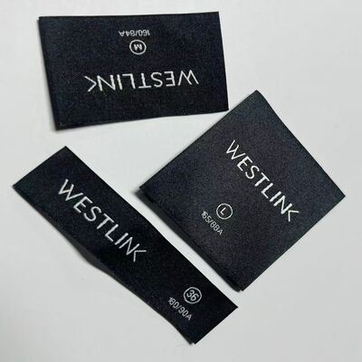 Woven Custom Garment Tags including Woven Logo ideal for garment labeling apparel branding and textile branding solutions