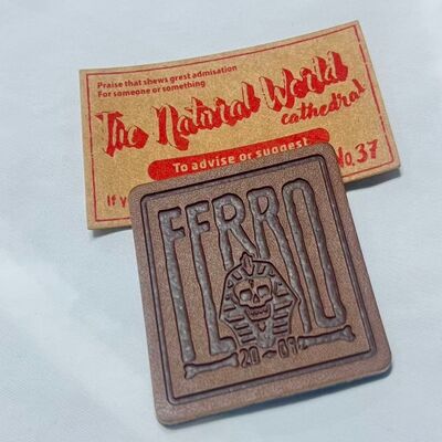 Sew On Custom Leather Labels Embossed Customizable Leather Tags Suitable for Clothing Accessories and Handmade Products