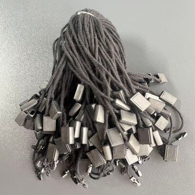 Black Hang Tag String Cotton Material Thickness 0.2mm Ideal for Apparel Labeling and Product Identification